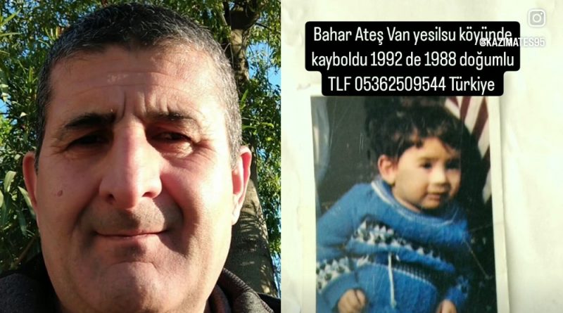 32 Yıldır Van’da Kaybolan Kızı Bahar Ateş’i Arayan Acılı Baba Kazım Ateş Sosyal Medyada Gündem Oldu