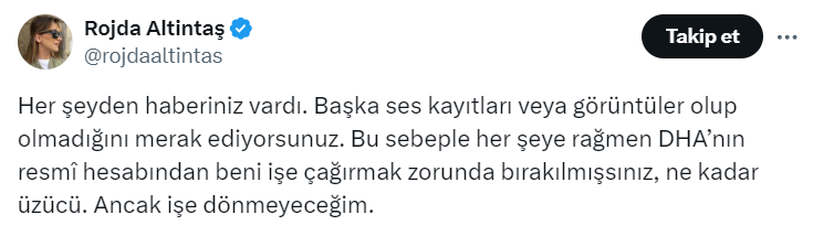 Eylem Tok açıklamalarıyla gündem olan muhabir Rojda Altıntaş'ın hayatı ve biyografisi 4