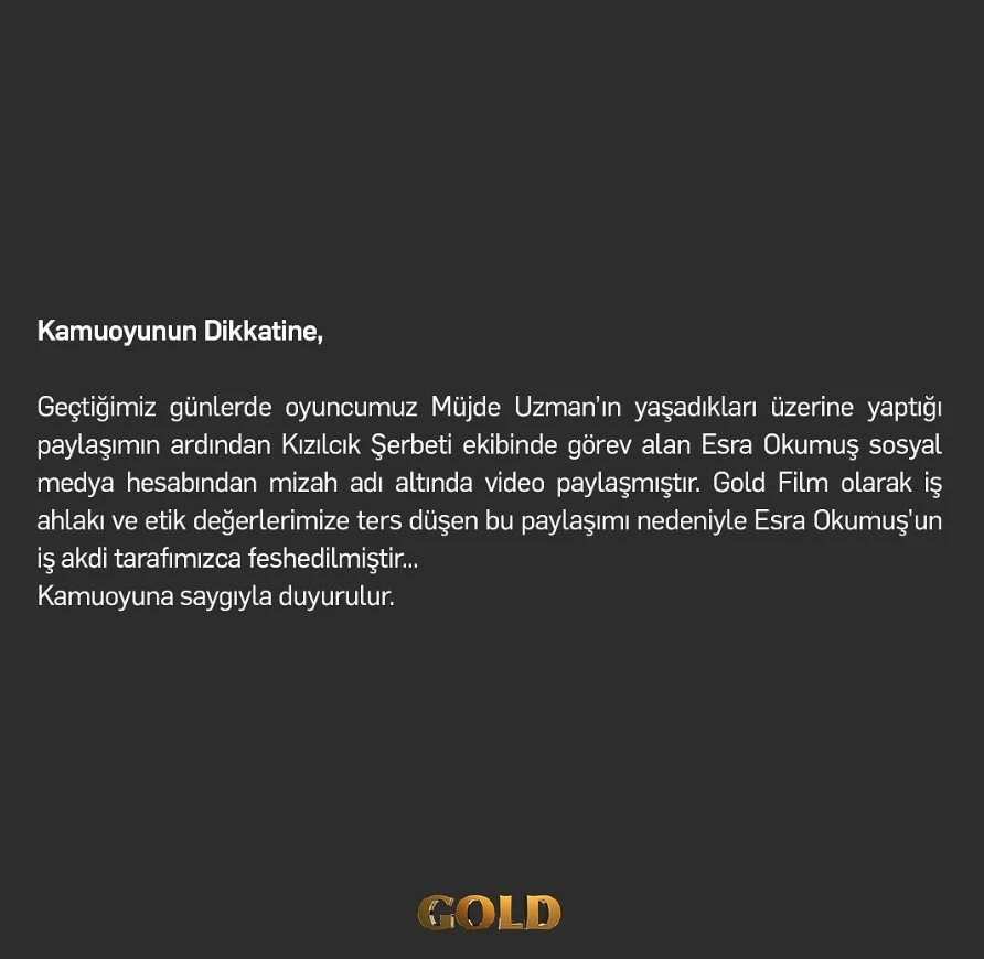 Devreye Yapımcı Girdi! Kızılcık Şerbeti Makyözü Esra Okumuş’un Paylaşımı Başına Bela Oldu
