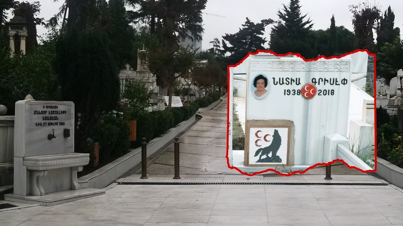 Türk milliyetçisi Nadya Krisep kimdir? Ara Güler'in de yattığı Şişli Ermeni mezarlığına üç hilal ve bozkurt ekletti