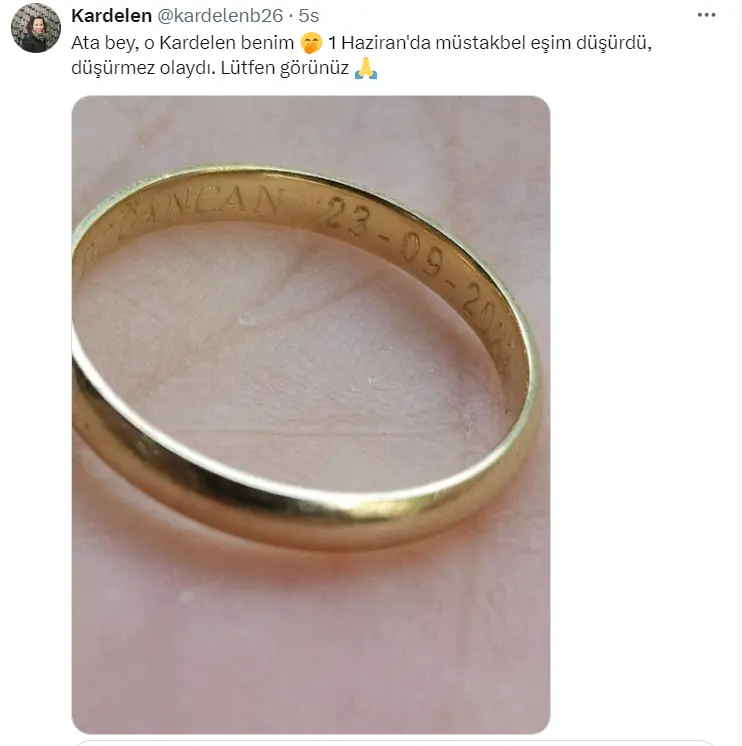 Ata Demirer’in Plajda Bulup X’te Paylaştığı Alyansın Sahibi belli oldu