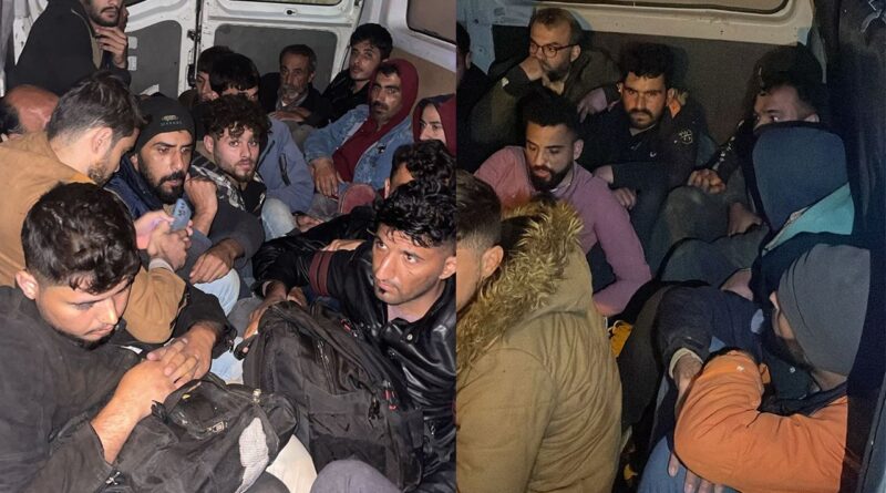 26 kaçak göçmeni tıka basa minibüse dolduran 2 organizatör tutuklandı 1