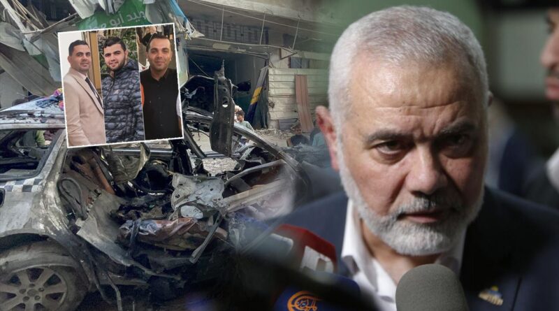 İsrail, Hamas liderinin ailesini hedef aldı! Heniyye'nin 3 oğlu ve 2 torunu şehit oldu 1