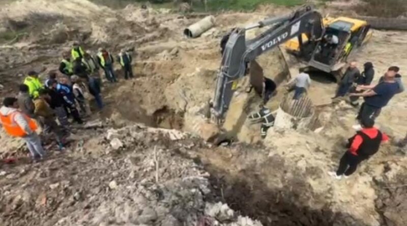 Tekirdağ'da hızlı tren hattı şantiyesinde 2 işçi toprak altında kaldı! Ekipler olay yerinde 1