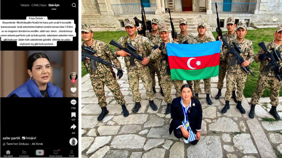 fulya öztürk israil askeri mis kokuyor