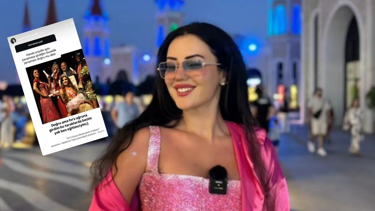 İngilizce eğitmeni Çağla Aydoğdu güzellik yarışmasına Hande Erçel'le katıldığını açıkladı