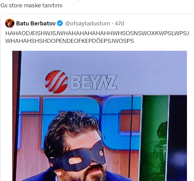 Rasim Ozan Kütahyalı Osimhen maskesiyle Beyaz Futbol yayınına çıktı 1