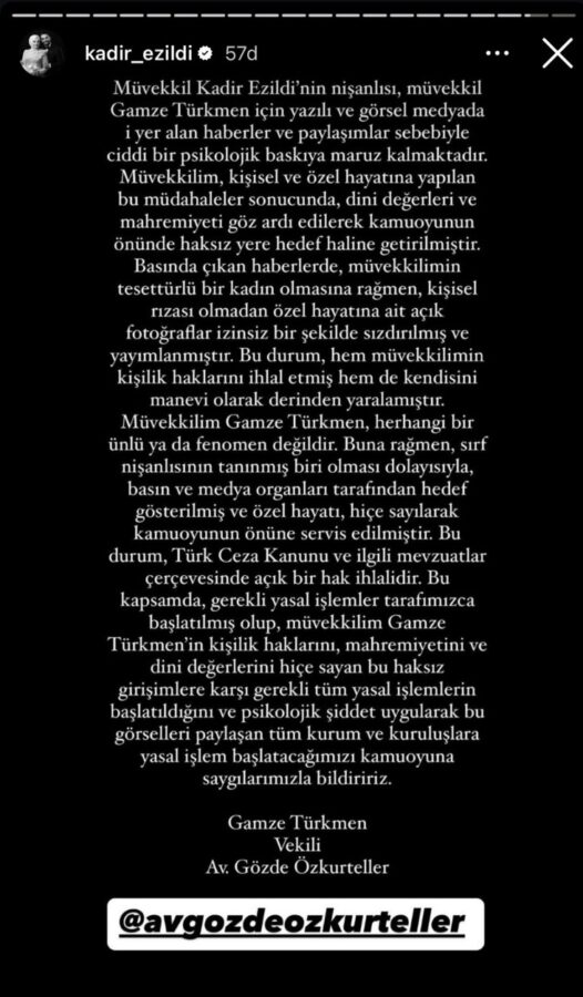 Gamze Türkmen açık hali twitter