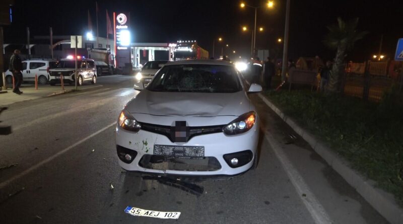 Bafra'da 3 Tekerlekli Bisikletiyle Yaya Geçidinden Geçen Kadın, Otomobil Çarpması Sonucu Yaralandı 1
