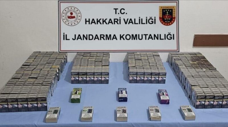 Hakkari'de Jandarma Ekipleri tarafından Gümrük Kaçağı Malzemeler Ele Getirildi 1