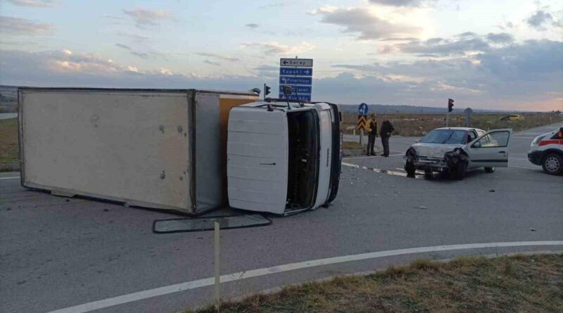 Tekirdağ'da Işık İhlali Sonucu Kaza, 1 Kişi Yaralandı 1