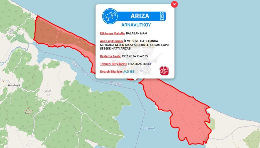 BALABAN arnavutköy sular ne zaman gelecek