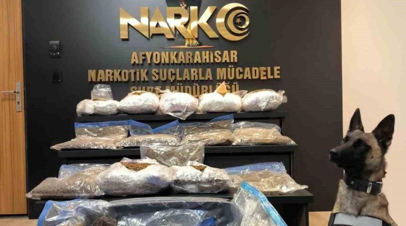 Afyonkarahisar'da Polis 21,5 Kilogram Uyuşturucu Ele Geçiriyor, 2 Kişiyi Gözaaltına Alıyor 1