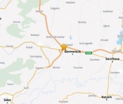 Aydın'ın Germencik İçi 4 Şiddetinde Deprem: 19.51 Saati, 8.99 km Derinlikte 1