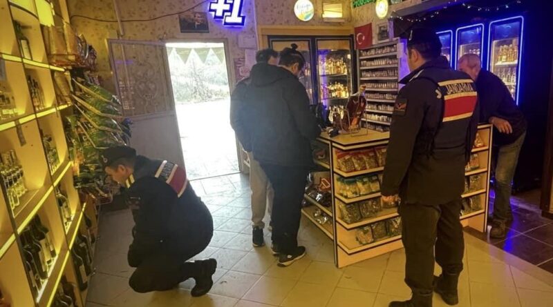 Bilecik Osmaneli'nde Jandarma Sahte Alkol Satışı Denetimi 1