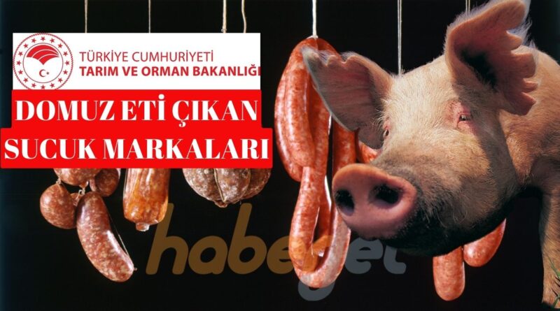Domuz eti çıkan sucuk markaları listesi 2024 Aralık