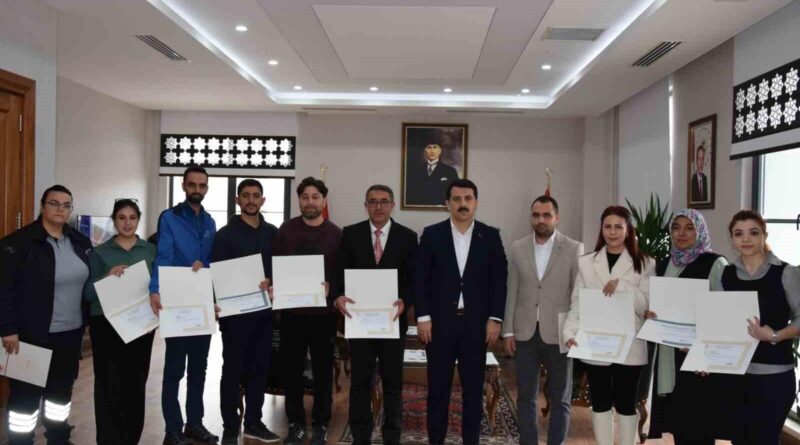 Konya Karapınar'da 'Doğayla El Ele' Projesi Başarı Belgesi 1