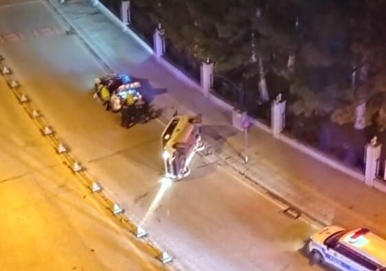 Eskişehir'de Trafik Kazasında Şans Eseri Yaralı Olmadı 1