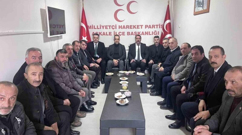 MHP Erzurum İl Başkanı Adem Yurdagül Aşkale'de Ziyaretlerde Bulundu 1