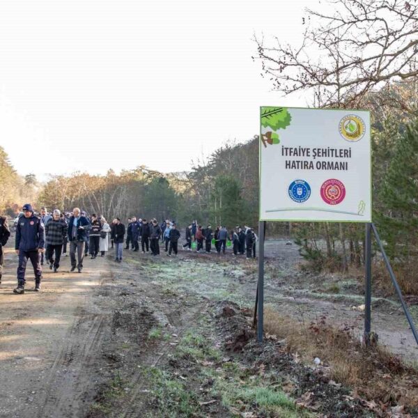Orhaneli'de şehit itfaiye erleri için hatıra ormanı programı-2