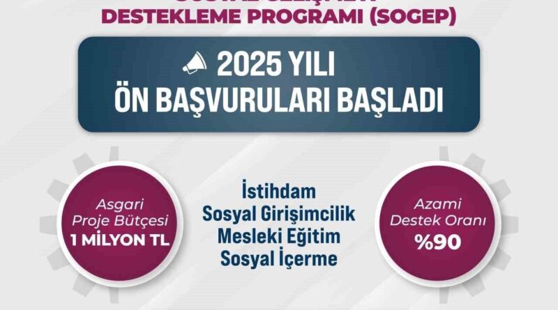 Orta Karadeniz Bölgesi'nde Sosyal Gelişmeyi Destekleme Programı (SOGEP) 2025 Uygulaması Başlıyor 1