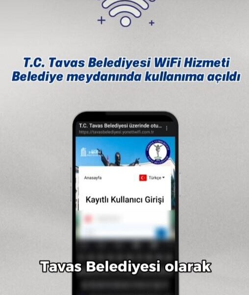 Tavas Belediye Başkanı Kadir Tatık ücretsiz wi-fi hizmeti hakkında açıklama yapıyor.-1