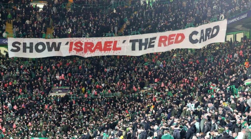 Celtic Taraftarları, Bayern Münih Maçında İsrail'e Protesto Eylemi Yaptı 3