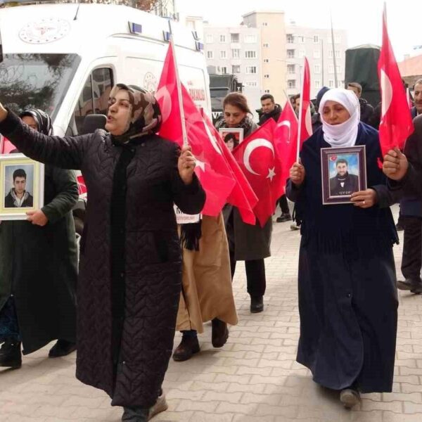 Çocuklarını dağa kaçırılan ailelerin DEM Parti İl Başkanlığı önünde protesto eylemi-2