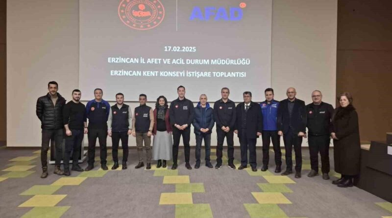 Erzincan AFAD, Kent Konseyi ile Acil Durum Planlamasında Birleştiler 1