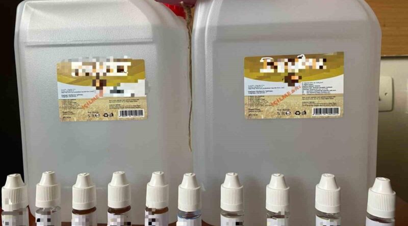 Kırıkkale’de 10 litre kaçak etil alkol ele geçirildi 1