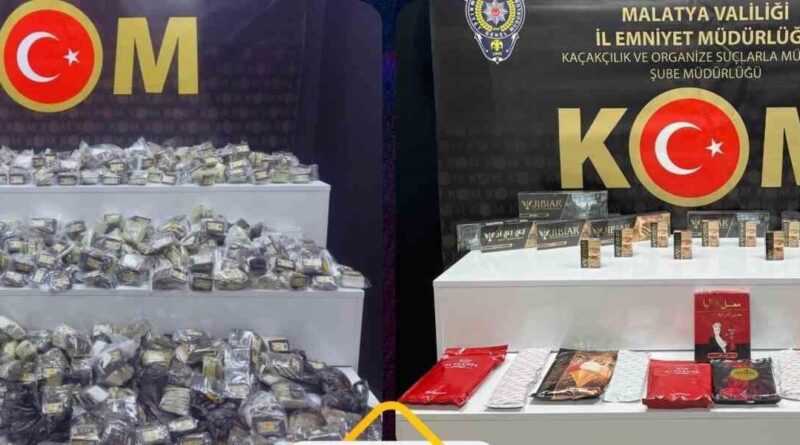 Malatya'da Yolcu Otobüsünde 2 Milyon TL Değerinde Kaçak Makaron Ele Getirildi 1