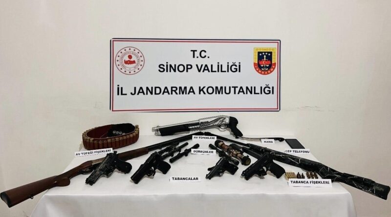 Sinop'ta Silah ve Mühimmat Kaçakçılığı Operasyonu, 1 Kişi Gözaltına Alındı 1