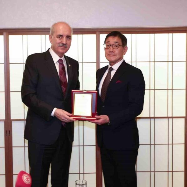 TBMM Başkanı Numan Kurtulmuş Japon Afet Yardım ekibini kabul ediyor.-3