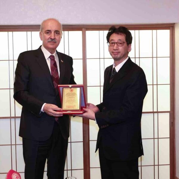 TBMM Başkanı Numan Kurtulmuş Japon Afet Yardım ekibini kabul ediyor.-5