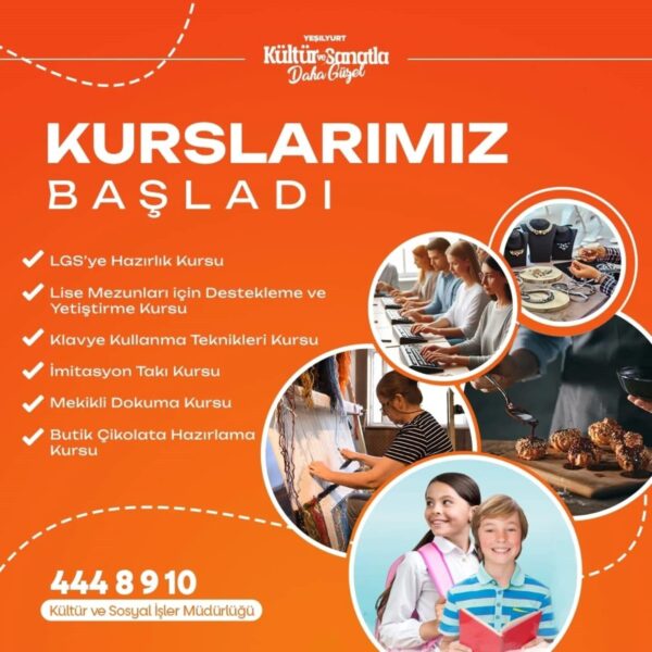 Yeşilyurt Belediyesi tarafından düzenlenen meslek edindirme kurslarında öğretilen beceriler-2