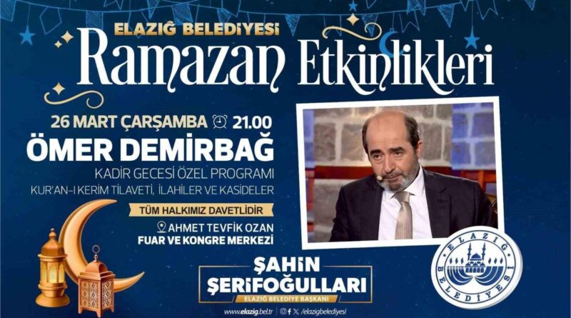 Elazığ Belediyesinden Kadir Gecesi özel programı 1