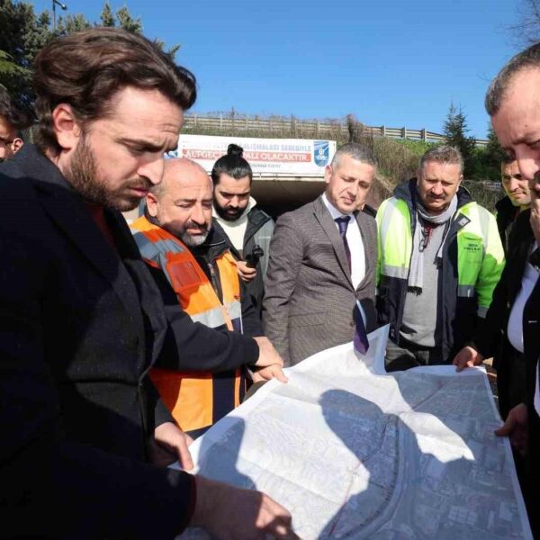 İzmit Otogarı-Kocaeli Stadyumu arasında inşa edilen yeni Akçaray Tramvay hattı-1