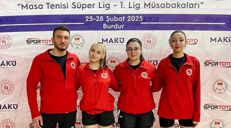 Kastamonu Üniversitesi Kadın Masa Tenisi Takımı Süper Lig'e Yükseldi 1