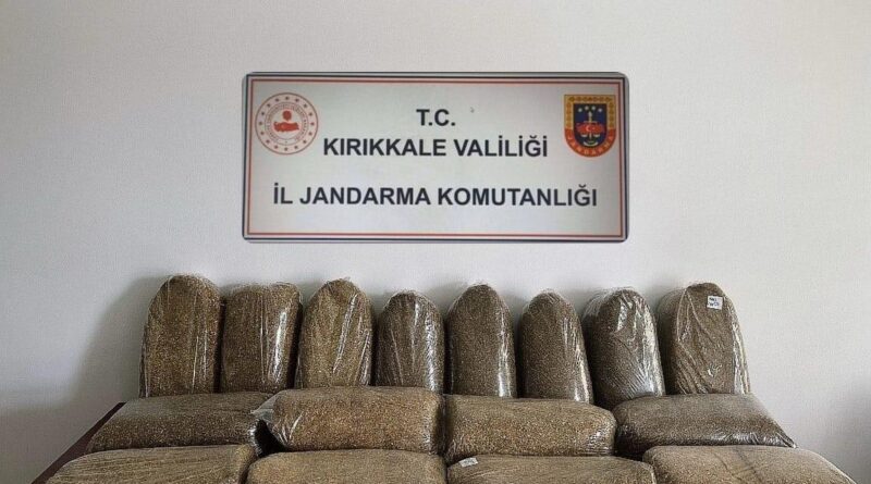 Kırıkkale’de 80 kilogram kaçak tütün ele geçirildi: 1 gözaltı 1