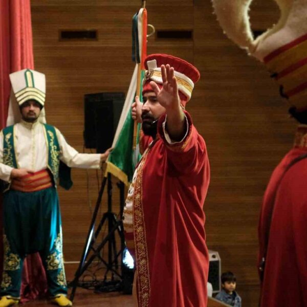 Mehter Takımı'nın sahnede müthiş bir performans sergilediği an-1