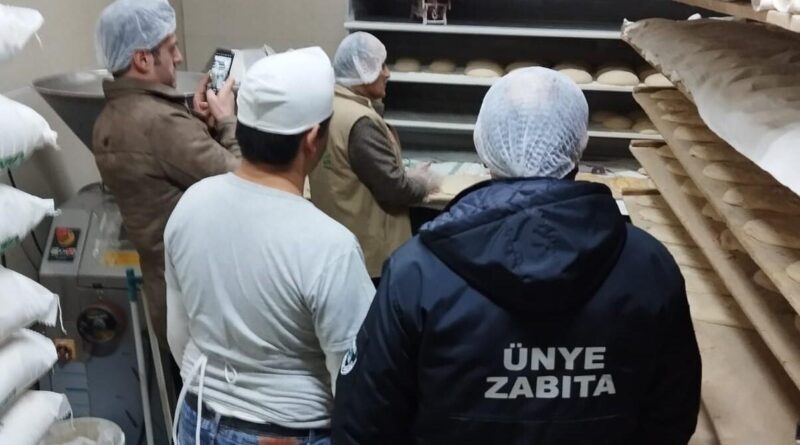 Ordu Ünye'nde Fırın ve Marketlerde Denetimler 1