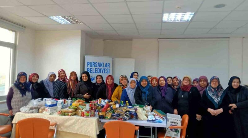 Pursaklar’ın hanımlarından ihtiyaç sahiplerine Ramazan yardımı 1