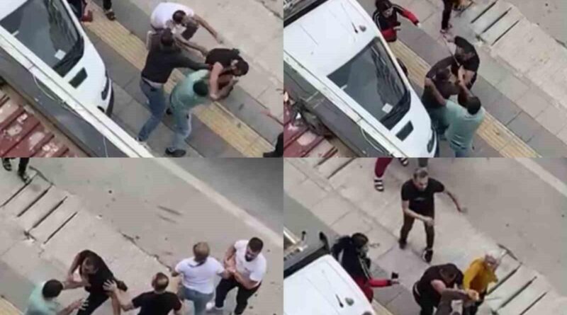 Trafikte tartışma yumruklu kavgaya dönüştü 1