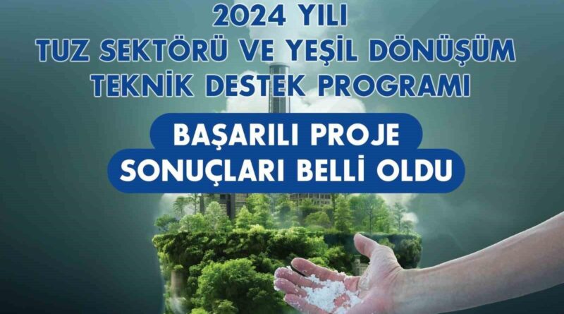 Tuz Sektörü ve Yeşil Dönüşüm Teknik Destek Programı başarılı projeleri belli oldu 1
