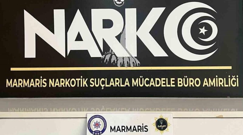 Zehir tacirini Marmaris polisinin dikkati yakalattı 1