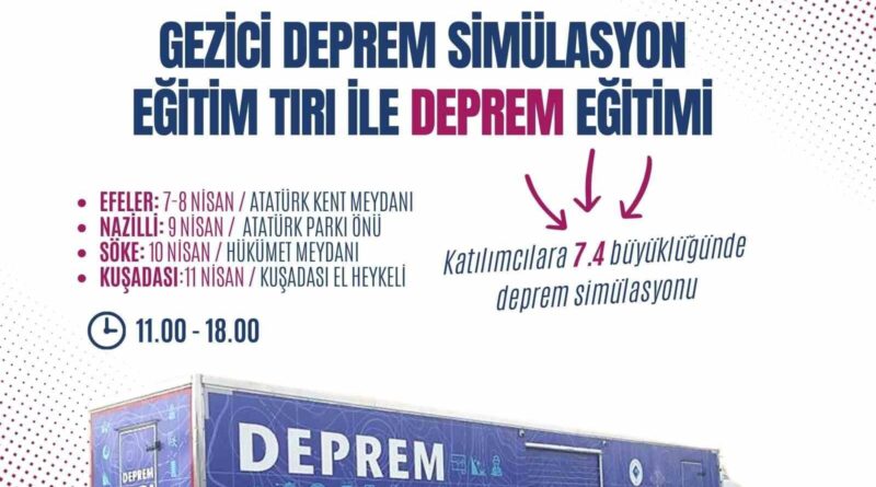 Aydın Büyükşehir Belediyesi’nden deprem simülatörü 1