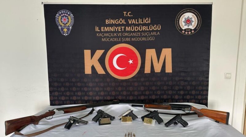 Bingöl’de silah kaçakçılığı operasyonu: 2 tutuklama 1