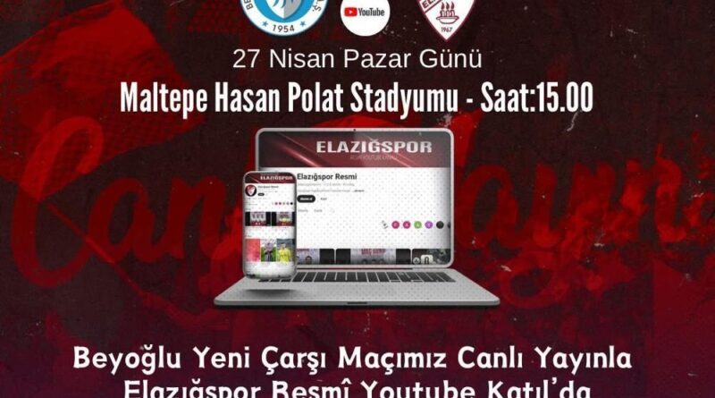Elazığsporlu taraftarlara canlı yayın müjdesi 1