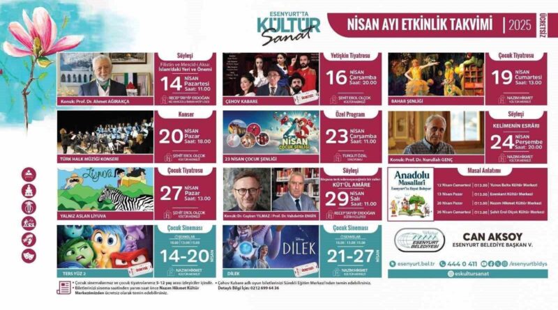 Esenyurt’ta nisan ayı kültür sanat etkinlikleri belli oldu 1