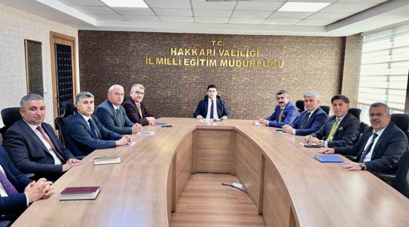 Hakkari’de okulların genel durumu değerlendirildi 1
